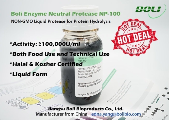 Líquido neutro das enzimas Proteolytic NP-100 NON-GMO do Protease para a hidrólise