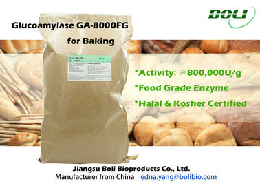 Enzima GA-8000FG do Glucoamylase para a padaria, luz - enzimas amarelas do pão do pó