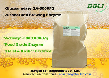 800000 U/enzima do Glucoamylase pó de g, enzimas comerciais da fermentação