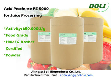 Do pó Pectic ácido da enzima do produto comestível atividade estável para o suco que processa 50 000 U/g