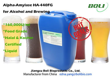 Amílase-alfa de alta temperatura HA-440FG 160000U/ml do produto comestível das enzimas da fabricação de cerveja