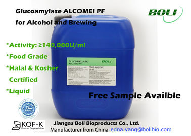 Enzima líquida Alcomei PF do Glucoamylase para o álcool e a fabricação de cerveja com o certificado Halal e kosher