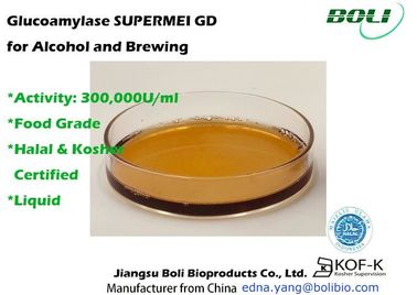 Líquido 300000 U/Ml de atividade de enzima alta da enzima do Glucoamylase para o álcool e a fabricação de cerveja