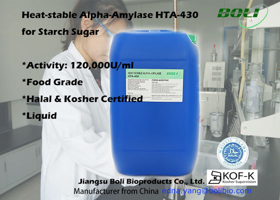 Atividade alta 120000u/Ml Alpha Amylase Enzyme Food Use da liquefação do amido