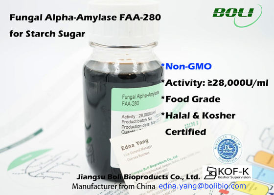 Não indústria fungosa de Alpha Amylase For Starch Sugar da enzima do alimento do Gmo