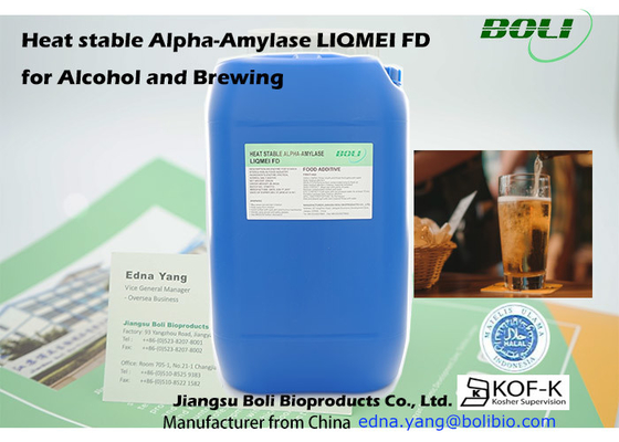 Saccharification líquido do uso de Boli Alpha Amylase Suitable For Food na fabricação de cerveja