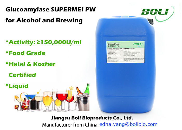 Enzimas Hydrolytic do Glucoamylase líquido do produto comestível para o álcool e a produção de Breiwng