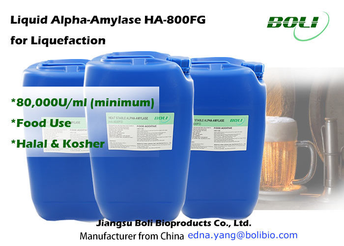 Calor - enzima estável 80000 U/Ml da amílase-alfa para o álcool e a fabricação de cerveja da utilização alimentar