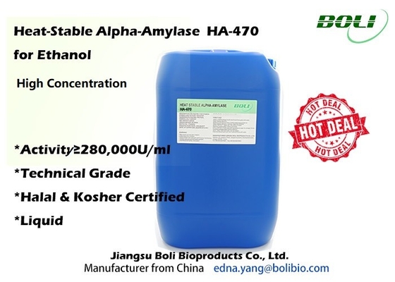 Aqueça - Alpha Amylase Enzymes estável HA 470 para a concentração alta do álcool etílico