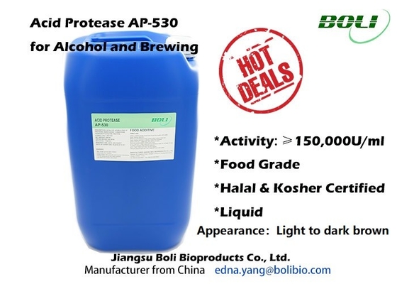Enzimas ácidas AP da fabricação de cerveja do Protease - 530 para o álcool