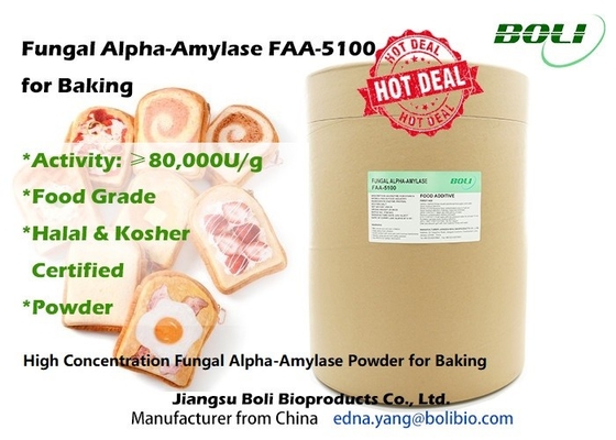 Alpha Amylase Enzymes fungosa FAA - 5100 para cozer a concentração alta 80000 U/G