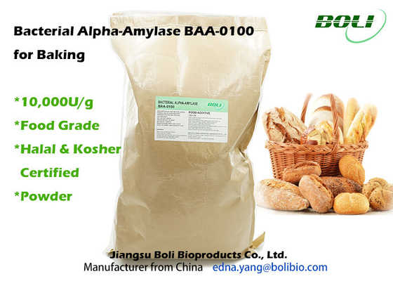 BAA-0100 Alpha Amylase Baking Enzymes bacteriana 10000U/G no alimento