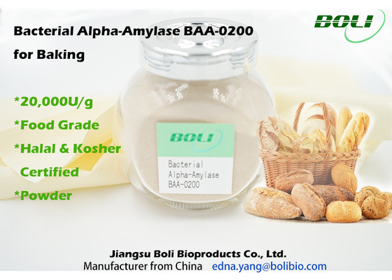 Alpha Amylase bacteriana BAA-0200 para cozer 20000U/G no alimento