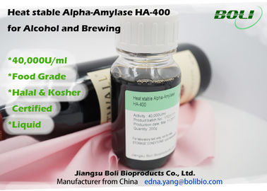 Calor superior das enzimas da fabricação de cerveja da estabilidade - PH estável 5,4 6,0 da amílase-alfa