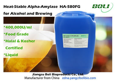 Calor - amílase-alfa estável HA das enzimas da fabricação de cerveja - 580FG 500000U/ml de pureza alta