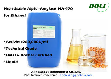 O baixo PH tolera o calor líquido - enzimas estáveis para a amílase-alfa HA do álcool etílico - 470 280000 U/ml