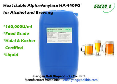Enzimas da fabricação de cerveja do líquido 160 000U/do produto comestível da fabricação de cerveja ml da atividade alta da amílase-alfa