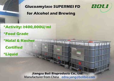 Enzima líquida 400000 U/ml do Glucoamylase do produto comestível para o álcool e a fabricação de cerveja