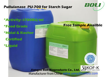 Pullulanase do produto comestível, 700 BU/ml das enzimas na indústria alimentar para a produção de xarope alto da glicose