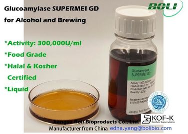 Líquido 300000 U/Ml de atividade de enzima alta da enzima do Glucoamylase para o álcool e a fabricação de cerveja