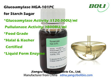 Enzima 1400B U/ml do Pullulanase das enzimas do açúcar de Stach, enzimas de Glucoamylase100,000U/ml com o certificado Halal e kosher