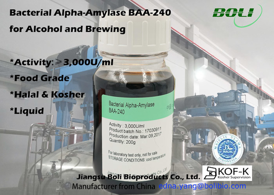 Fabricação de cerveja bacteriana líquida da enzima do alimento da tensão de Alpha Amylase Produced From Bacillus Subtilis