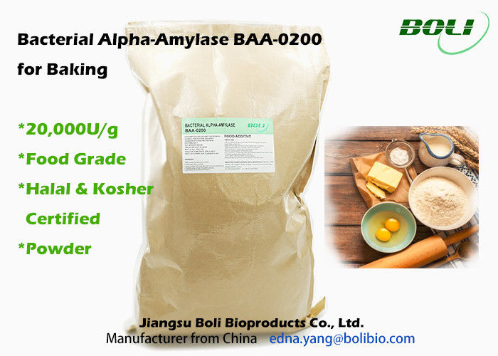 Amílase-alfa bacteriana 20000 U/g da pureza alta, produto comestível comum das enzimas