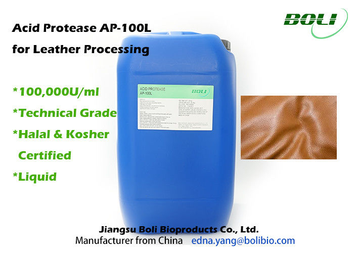 Protease ácido para o processamento de couro, enzimas eficientes altas da concentração alta na indústria têxtil