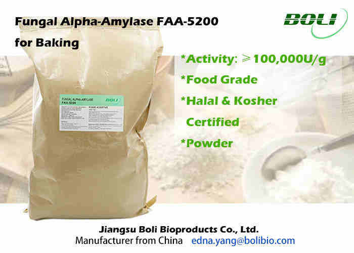 Amílase-alfa fungosa da pureza alta, amílase pulverizada da enzima para a indústria de cozimento