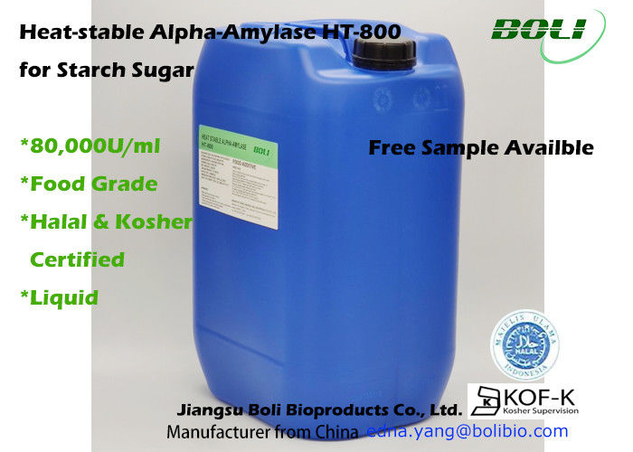 Calor líquido da utilização alimentar do formulário - amílase-alfa estável HT-800 com o certificado Halal e kosher