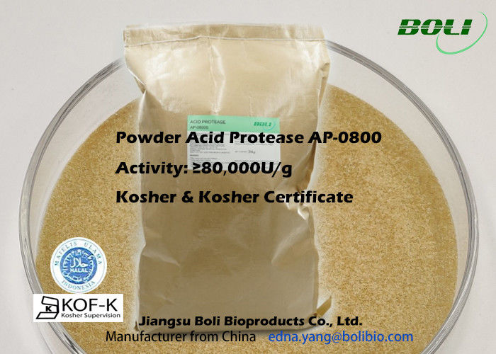Pó ácido 80000 U/g do Protease das enzimas Proteolytic para proteínas Hydrolyse
