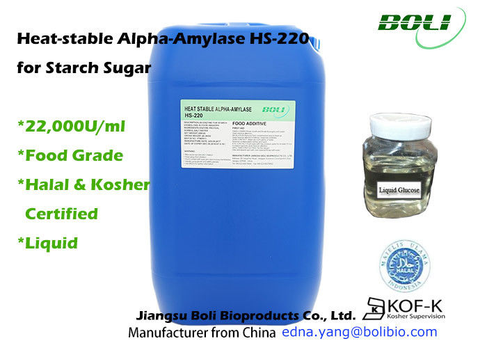 Formulário líquido da enzima da amílase-alfa do produto comestível com o certificado Halal e kosher